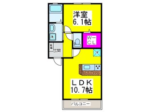 メゾン・クレ－ルの物件間取画像